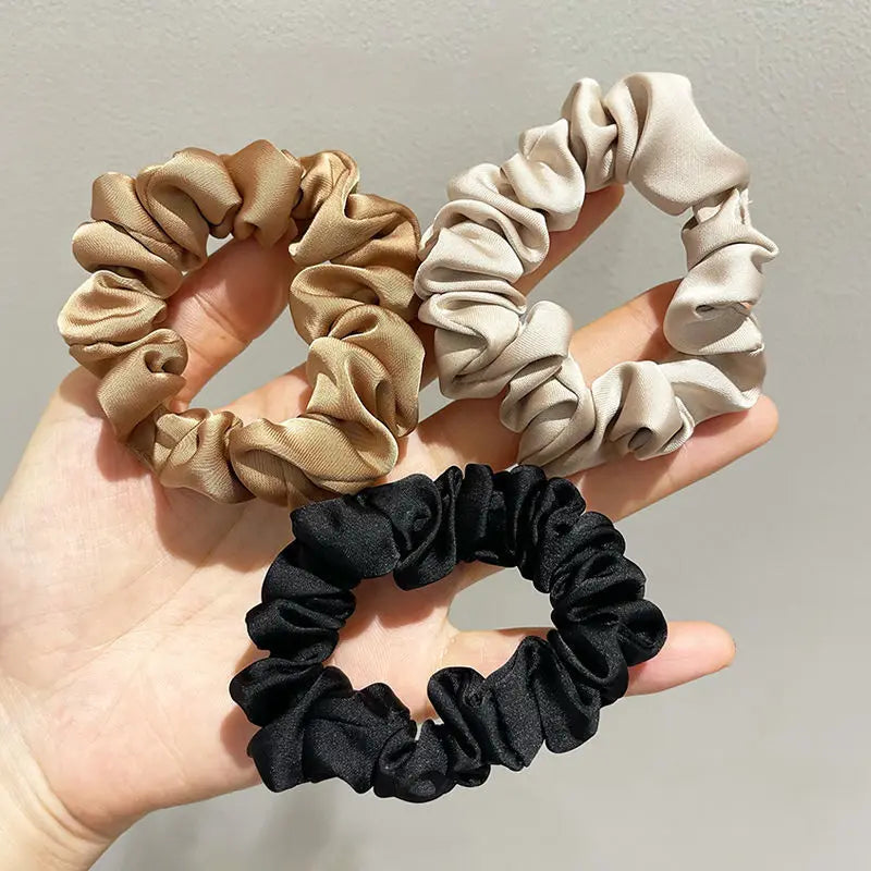 Elegant Satin Hair Scrunchies
