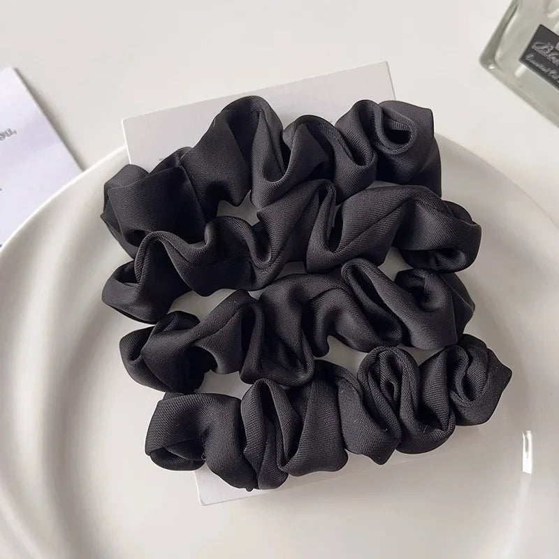 Elegant Satin Hair Scrunchies
