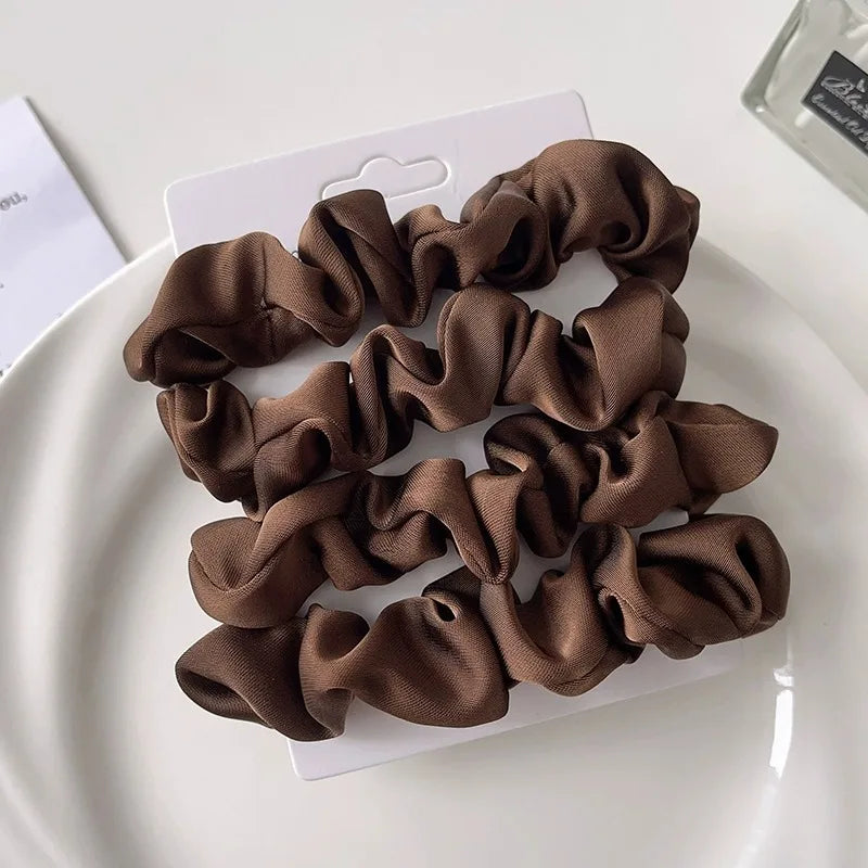 Elegant Satin Hair Scrunchies